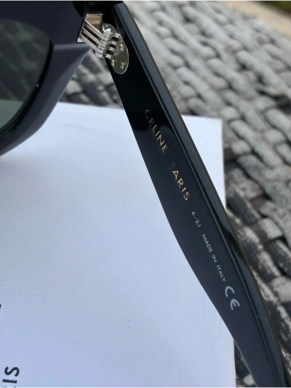 Celine Black Oversized Cat-Eye Sunglasses with Case